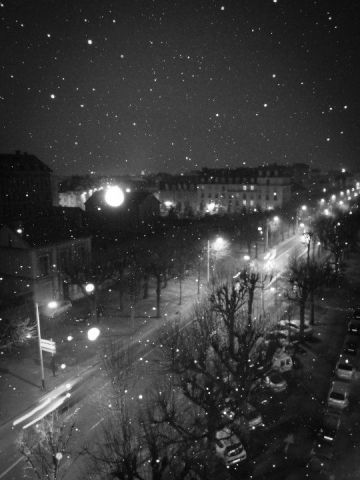 Neige sur la ville